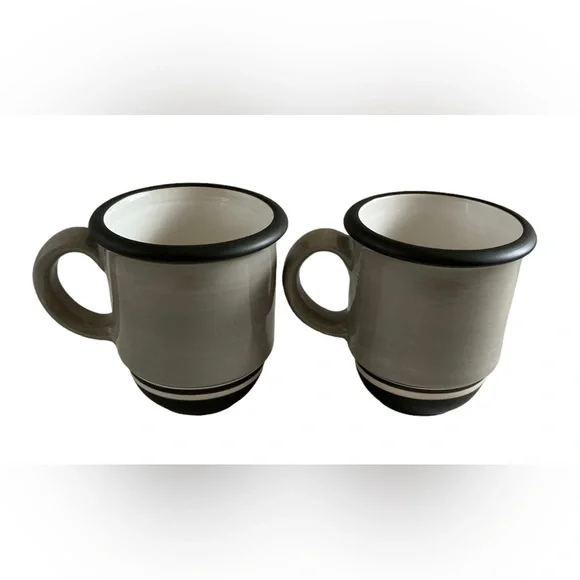 Set of 2 Vintage 12 Ounce Dansk Stacking Mugs - Picture 2 of 6